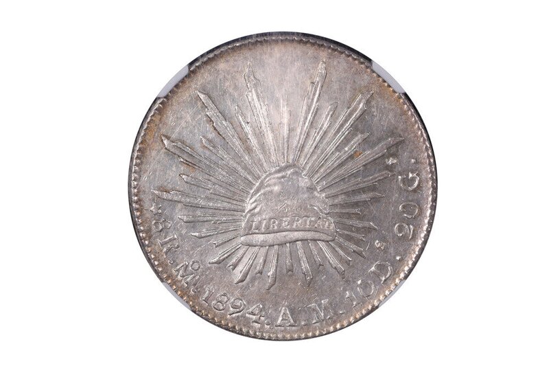 8 REALES MÉXICO 1894 AM