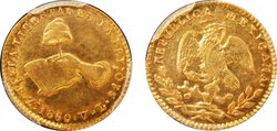 1/2 ESCUDO ZACATECAS (1860)