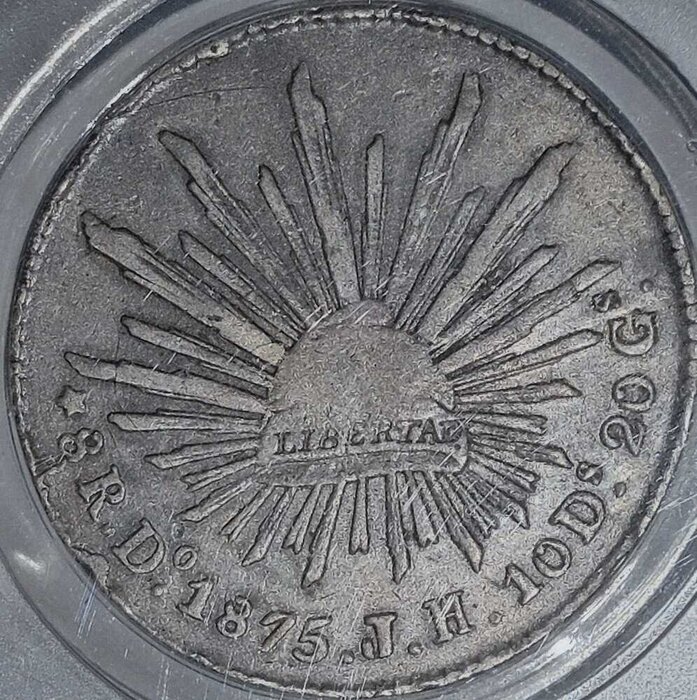 8 REALES DURANGO 1875 JH