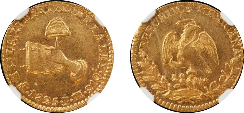 1 ESCUDO MEXICO (1825)