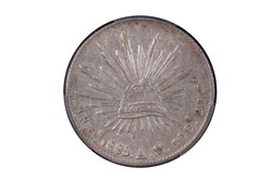 8 REALES CULIACÁN 1885 AM (ERROR "Gn")