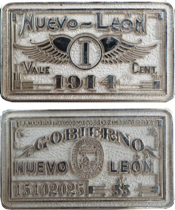 MEDALLA 55 ANV DE LA SOCIEDAD NUMISMATICA DE MONTERREY (2025)