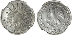 1 REAL DE GUADALUPE Y CALVO (1851)