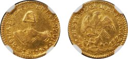 1/2 ESCUDO GUANAJUATO (1851)