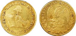 1/2 ESCUDO DURANGO (1850/33)