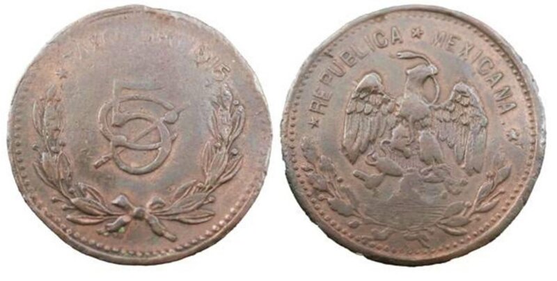 5 CENTAVOS TAXCO (1915)
