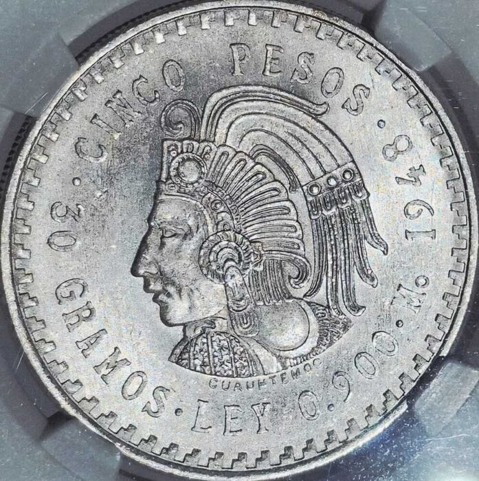 5 PESOS MÉXICO 1948