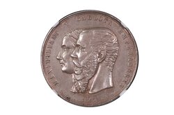 MEDALLA DE MAXIMILIANO DE LA ORDEN DE GUADALUPE 1865 GROVE-119a