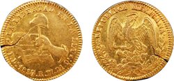 1/2 ESCUDO DURANGO (1837/4)
