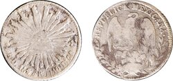 1/2 REAL DE DURANGO (1845/35)