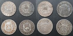 LOTE DE 4 PIEZAS DE 1 REAL (1735-1736-1737-1739)