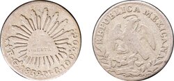 1/2 REAL GUADALAJARA (1839)