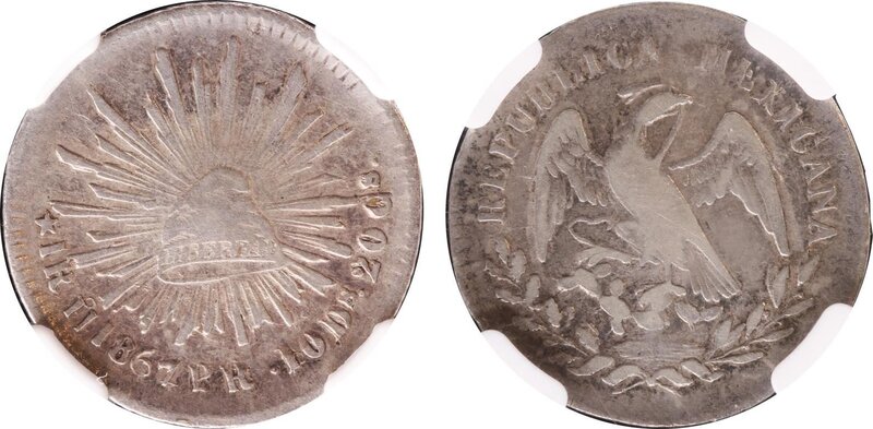 1 REAL DE HERMOSILLO (1867/1)