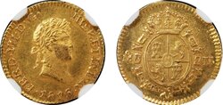 1/2 ESCUDO FERNANDO VII (1815/4)