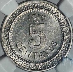 5 CENTAVOS MÉXICO 1910