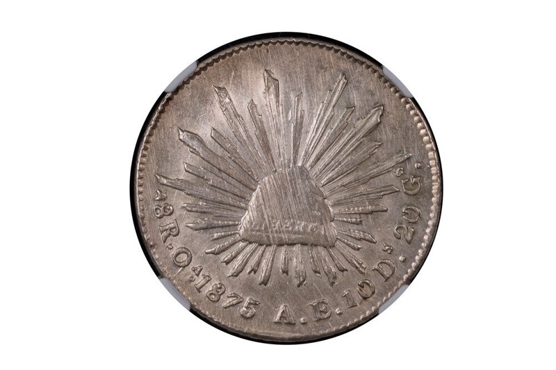 8 REALES OAXACA 1875/4 AE