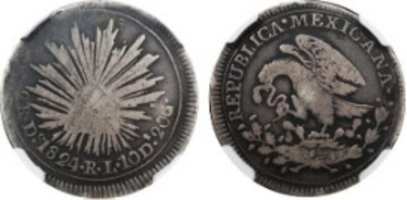 2 REALES DE DURANGO (1824)