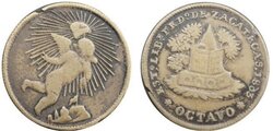 1/8 ZACATECAS (1863)