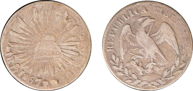 1 REAL DE HERMOSILLO (1867/1)