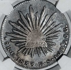 8 REALES GUADALAJARA 1833 FS