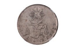 1 PESO CHIHUAHUA 1872 P/M